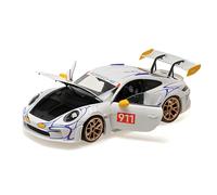Minichamps 110062042 - Porsch. 911 (992) GT3RS White & Yellow 2023 - scala 1/18 - modellino auto