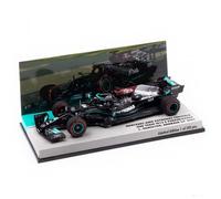 Minichamps 413210144 compatibile con Lewis Hamilton Mercedes AMG Petronas W12 Formula 1 Bahrain GP 2021 edizione limitata 1:43 modello auto per fan e collezionisti di Formula 1 (unisex) dagli 8 anni