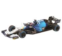 Minichamps 417211363 Williams Racing Mercedes FW43B-George Russell-2nd Place GP Belga 2021 - Auto da collezione in miniatura, multicolore