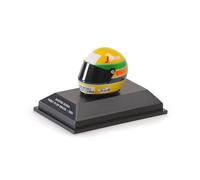 Minichamps 540308419 - Casco Ayrton Senna First F1 GP Brazil 1984 - Scala 1/8 - Modello in Miniatura da Collezione