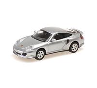 Minichamps 870068170 - Porsch. 911 Turbo Silver 2000 - Scala 1/87 - modellino Auto