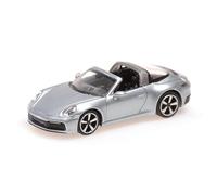 Minichamps 870069062 - Porsc. 911 (992) Targa 4 Silver 2020 - Scala 1/87 - Modello da Collezione