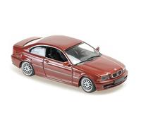 BMW 3er E46 Coupè 1999 Rosso Metallico Modellino Auto 1:43 Maxichamps