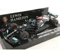 MINICHAMPS 1:43 F1 MERCEDES W12 L. HAMILTON WINNER SPANISH GP 2021 NEW 410210444