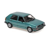 Minichamps Volks Golf II 1985 1/43 Turquoise Diecast Model Collectible