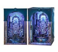 MiniCity Book Nook - Kit di costruzione 3D in miniatura per casa delle bambole con luce LED e protezione antipolvere - Bernini's Workshop