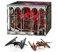MiniCity Glutburg Book Nook, puzzle 3D in legno per libreria | Glutburg come modello fai da te: 596 pezzi, luce LED, protezione antipolvere, colla e strumenti di montaggio; progetto fai da
