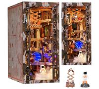 MiniCity Kit Book Nook in fusione spaziale con LED, modello 3D per scaffale | Fusione spaziale come decorazione per scaffali illuminati; 341 pezzi, colla, strumenti e istruzioni (lingua italiana non