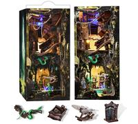 MiniCity Kit fai da te per angolo libro, casa delle bambole in miniatura fai da te con luci per adulti e ragazzi (Down The Rabbit-Hole Alice nel paese delle meraviglie)