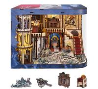 MiniCity Kit per angolo libro, fai da te, per casa delle bambole Booknook, libreria, decorazione magica in miniatura, kit per casa in miniatura, con luci a LED, per adulti e ragazzi, per costruire un