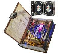 MiniCity Magic Admissions - Libro guida per adulti, puzzle in legno 3D | Miniatura fai da te a forma di libro con una scena di ingresso in sala, 248 pezzi, colla/strumenti e guida inclusi; e un