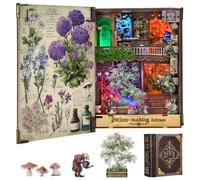 MiniCity Magic Book Nook - Set di edifici con luci, kit fai da te per libreria, decorazione per la casa, fermalibri, casa in miniatura, idea regalo per adulti (edizione per la creazione di pozioni)