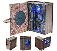 MiniCity Magic Circle Book Nook Kit puzzle in legno per libreria | Crea un magico cerchio rituale; 260 pezzi con LED e protezione antipolvere, colla e strumenti, montaggio 4-6 ore