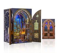 MiniCity Notre Dame Basilica Book Nook Kit, DIY 3D legno Puzzle Decor