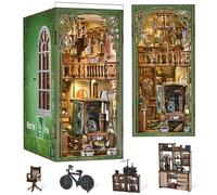 MiniCity The Radium Lady - Kit per Book Nook, con copertura antipolvere e luce a LED, puzzle 3D in legno, fermalibri, per ragazzi e adulti