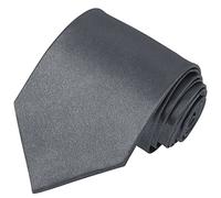 Minicloss Cravatte per gli uomini 8cm Classic Men Cravatta Wedding Ufficio Cravatte Tinta Solida Formale Elegante Cravatta (Grigio scuro)