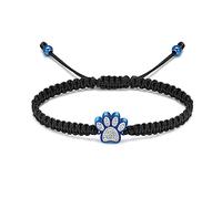 Minicremation Braccialetto con urna per ceneri di cremazione, in acciaio inox, a forma di zampa di animale domestico, per ceneri umane, gioiello commemorativo per uomini e donne, 17cm-26cm, Acciaio
