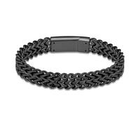 Minicremation Braccialetto per ceneri, per uomini e donne, in acciaio inox, personalizzato, a forma di cubano, per conservare le ceneri, 22cm/8.66inch, Acciaio inossidabile, Nessuna pietra preziosa