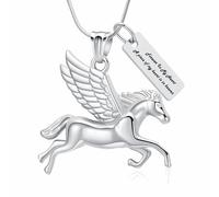 Minicremation Cavallo che corre a forma di cremazione gioielli urna collane per ceneri per donne uomini ciondolo urna funerale commemorativo gioielli portacenere