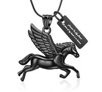 Minicremation Cavallo che corre a forma di cremazione gioielli urna collane per ceneri per donne uomini ciondolo urna funerale commemorativo gioielli portacenere
