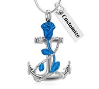 Minicremation Collana con urna personalizzata con incisione di ceneri pendente, gioielli commemorativi per uomo/animale domestico con foto, incisione fotografica fai da te ricordo per onorare la