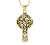 Minicremation Gioielli per cremazione croce celtica urna collana per ceneri per donne uomini in acciaio inox ciondolo nodo celtico collane commemorative porta cenere funerale collana ricordo gioielli