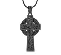 Minicremation Gioielli per cremazione croce celtica urna collana per ceneri per donne uomini in acciaio inox ciondolo nodo celtico collane commemorative porta cenere funerale collana ricordo gioielli