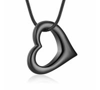 Minicremation Gioielli per cremazione per ceneri cuore urna collana per ceneri per donne uomini funerale caro commemorativo gioielli per tenere ciondolo qualcuno vicino a te, Acciaio inossidabile