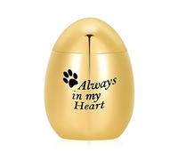 Minicremation Mini urne per ceneri umane, 3 x 4 cm, piccole urne commemorative per ceneri umane e animali domestici con "Always in My Heart" piccole urne commemorative decorative per ceneri adulte