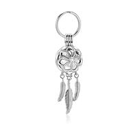 Minicremation Portachiavi a forma di acchiappasogni per ceneri in acciaio inox, gioiello per cremazione, ciondolo per ceneri umane e animali domestici, Acciaio inossidabile, Nessuna pietra preziosa