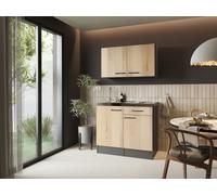 Minicucina Respekta Set Cucina Pantry 100 cm Artisan Eiche Grigio