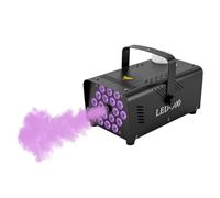 Minidisco - Macchina per fumo, 500 W, con 18 luci LED RGB per luoghi pubblici, piste di pattinaggio, feste di compleanno, feste di famiglia, discoteche