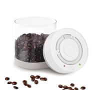Minidiva Smart Vacuum Container, contenitore automatico elettrico ermetico in vetro per alimenti per la conservazione del caffè preparazione pasto (600ml) bianco