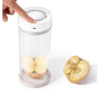 Minidiva Smart Vacuum Container, contenitore automatico elettrico ermetico in vetro per alimenti per la conservazione del caffè preparazione pasto (1350ml) bianco