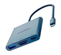 MiniDock CoolBox C31 USB-C HDMI 4K USB-A Power Delivery 100W Alluminio