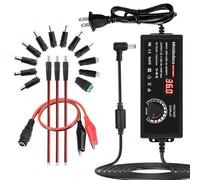 minidodoca Adattatore da CA a CC regolabile da 144 W 3 V a 36 V con commutazione variabile universale, convertitore da CA a CC con display a 16 punte, tensione a LED, per elettronica domestica