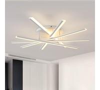 minifair Plafoniera LED Moderna Lampadario Dimmerabile Lampadari Decorativa Plafoniere Multi-testa Con Telecomando per Soggiorno Camera da Letto Sala da Pranzo Cucina Ufficio Bar 5 Luminose Bianco