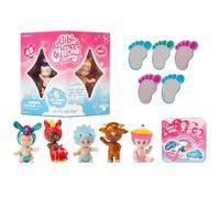 BANDAI - Bibi Chibis Pack 5 Figure Bambole Bambino Collezionabili, Ogni Figura Include un Messaggio dell'Amicizia, 2 Bambole Visibili e 3 Sorpresa, Multicolore, per Bambini sopra i 5 Anni