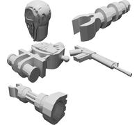 Minifigure Terminator Grande Formato Compatibile LEGO Modello Esposizione Kit