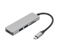 minifinker Adattatore VL100 / VL813 / PS176 / GL3224 Chip 0.9A retrocompatibile con USB2.0/1.1 da Tipo-C a HDMI 2 Supporto per convertitore USB 3.0 Scheda di Memoria Funzione di archiviazione Dati