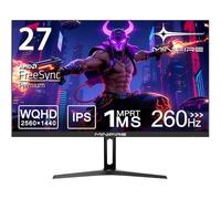 Minifire 27 pollici Gaming Monitor 260Hz QHD 1440P 1ms Adaptive Sync sRGB 130% Fast IPS HDR10 2×DP1.4 2×HDMI 2.0 Montaggio a parete (MFG27F4Q Pro