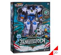 Miniforce Dinoid Warrior FROZEN TIGER White Headbot Transformer Robot...