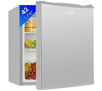 Minifrigo Bomann capacità 42L, piccolo frigorifero per bevande per ufficio, campeggio e gioco, piccolo frigorifero silenzioso 39 dB, minibar con cerniera intercambiabile, 51x 45 x 45 cm - KB 7346 inox