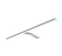 Minify - Set di 4 lampade LED per armadio, 600 mm, colore: Cromo/Argento 1er Set Neutralweiss Silbergrau i efficienza energetica
