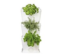 Minigarden One 1 set per 3 piante, Giardino Verticale Modulare e Espandibile, Posizionato Sul Pavimento o Fissato al Muro, Sistema di Drenaggio Innovativo, Lungo Ciclo di Vita (Bianco)