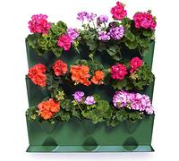 Minigarden Vertical 1 set per 9 piante, Giardino Verticale Modulare e Espandibile, Posizionato Sul Pavimento o Fissato al Muro, Sistema di Drenaggio Innovativo, Lungo Ciclo di Vita (Verde)