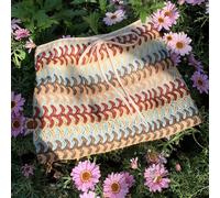 Minigonna aderente a vita alta, a righe colorate e ondulate, adatta per la primavera/estate, disponibile in taglie comode 0XL,1XL,2XL,3XL,4XLstampa dappertuttoTessuto in maglia