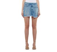 Minigonna asimmetrica Le Temps Des Cerises in denim da donna