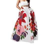 Minigonna con Arricciature Gonna per Matrimonio Moda Gonne Autunno Estive 2024 Longuette Vita Alta Gonne Jeans Nere Boho Gonna Lunga Gonna A Scacchi Gonna Popeline Gonna Scozzese Rossa Lunga Gonna A