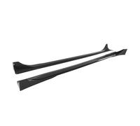 Minigonna Laterale Auto Per Tesla Per Modello Y Per Juniper 2025 Kit Carrozzeria ABS Plastica Nera Lucida Fibra Carbonio Stampa Estensione Gonna Laterale(Carbon Print)